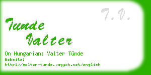 tunde valter business card
